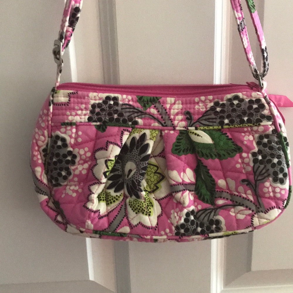 Vera Bradley small purse in pink flower pattern